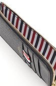 Thom Browne Black Grained Leather Zipped Wallet Wallets - Black | a0f34b1be0517c0ebf9bbe5467ec7ae05b64e5d8