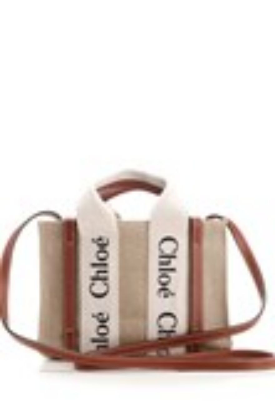 Chloe' Woody Handbags - Beige | 3f224820501ca7ec26083bec3df853fd8f94432c