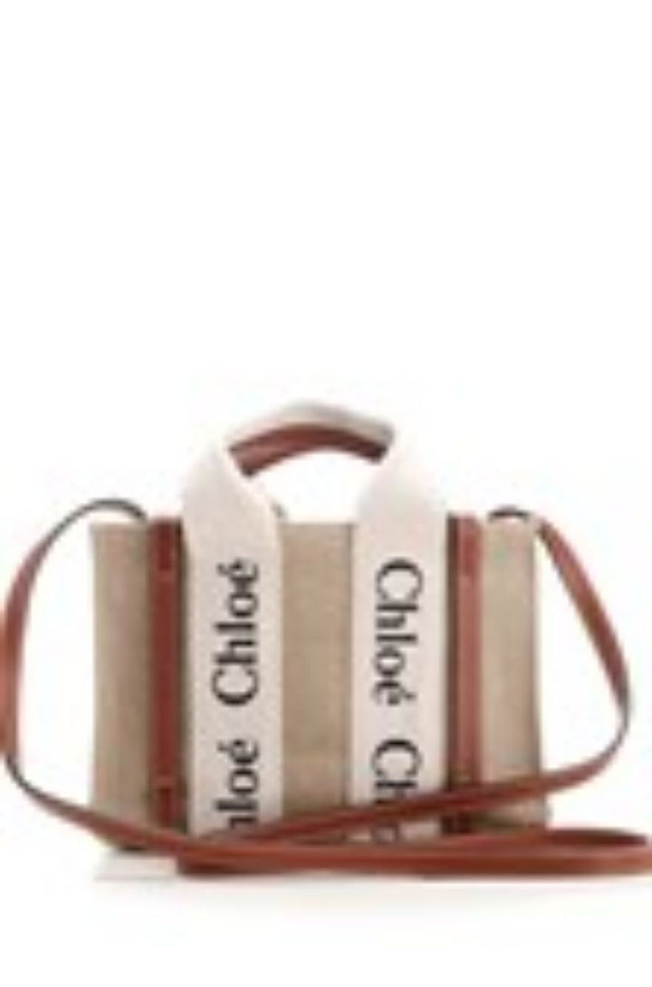 Chloe' Woody Handbags - Beige | 3f224820501ca7ec26083bec3df853fd8f94432c