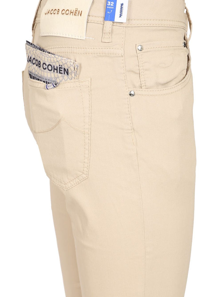 Jacob Cohen Scott Trousers - Beige | 88414ea935a6a3613a3c42054b25324426c07224