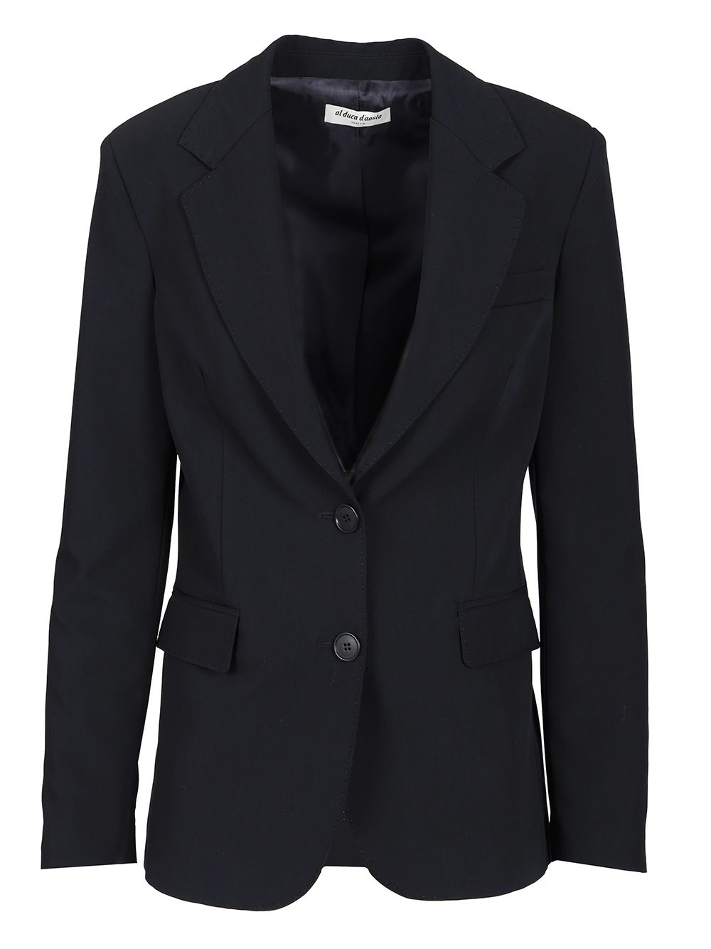 Al Duca D'Aosta Blazer Monopetto In Tela Stretch Bottoni Oro Jackets - Blue | eabc0a031c1be7cbfc08519c98c07af845b886c2
