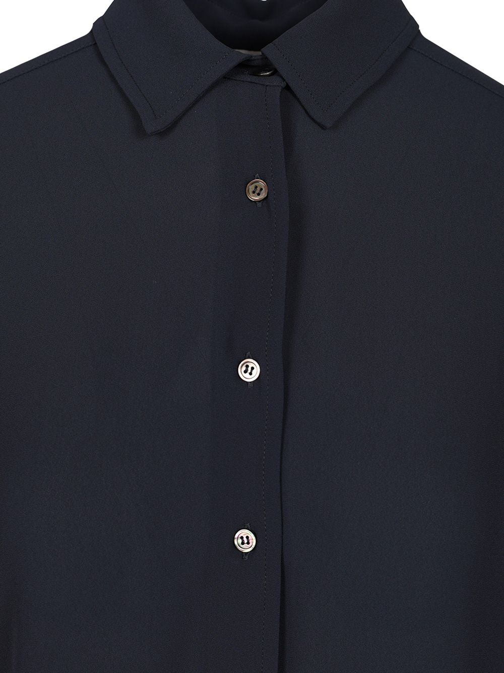 Al Duca D'Aosta Crepe Shirt Shirts - Blue | 48ebebabef9f0a7a1c1e6266952d5a66d5257fb8