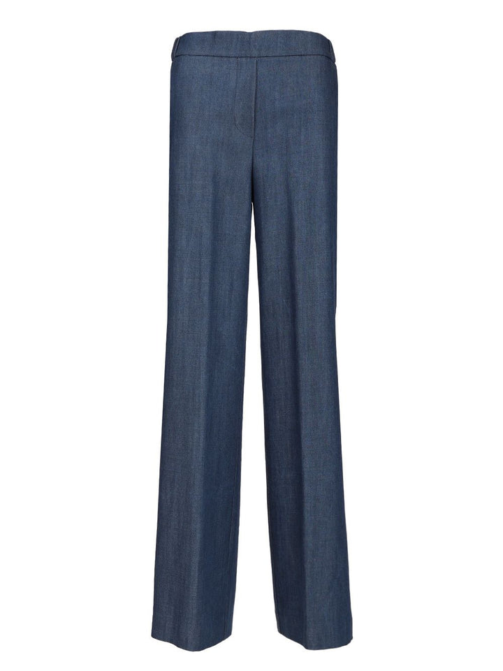 Al Duca D'Aosta Wide Leg Trousers - Blue | b53d836aa3552ce11ed25b71e58edbfe6b600147
