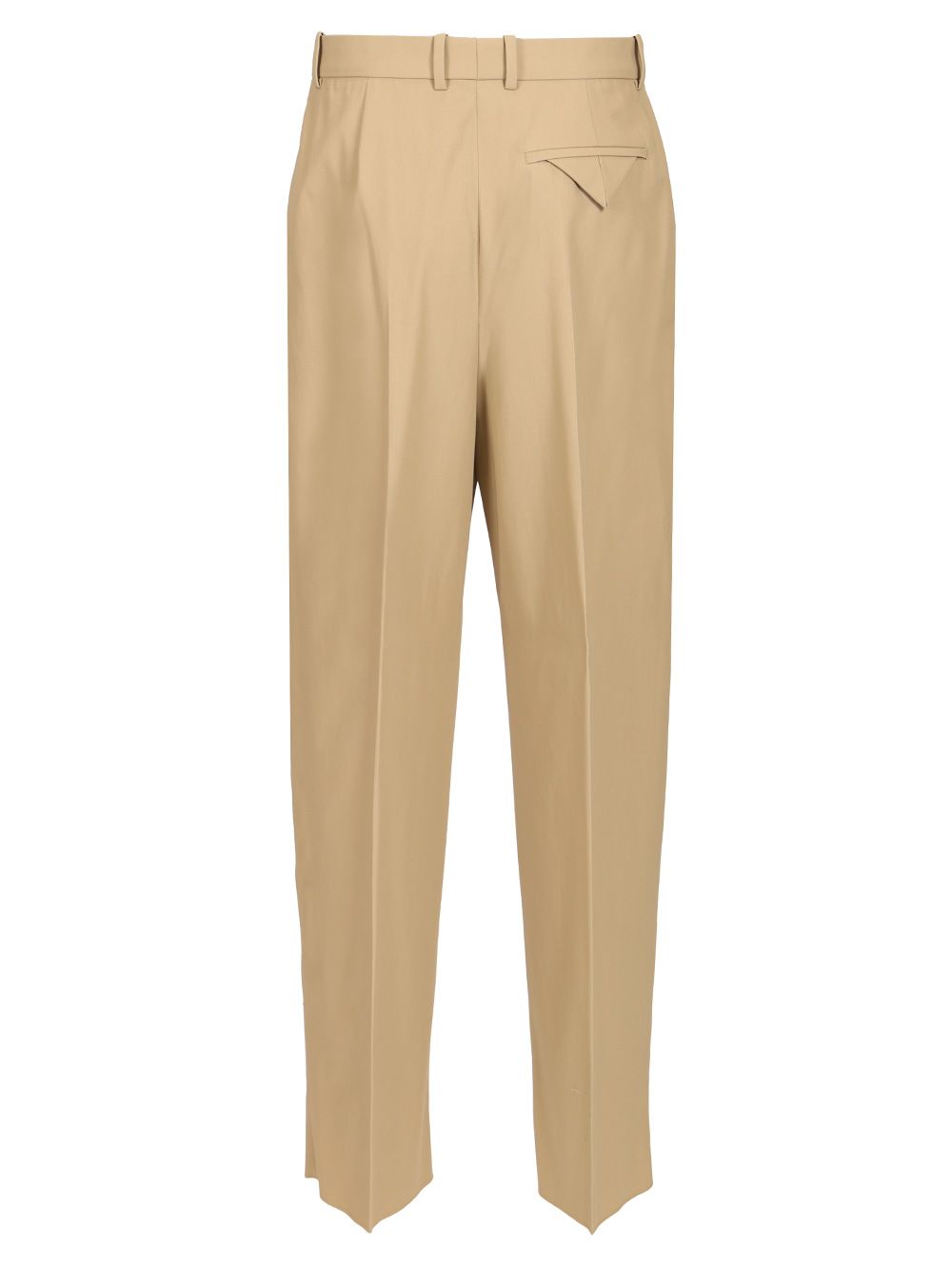 Bottega Veneta In Flowing Cotton Twill Trousers - Beige | f23b9ad9f496d21dad241fb32bde49223ae00120