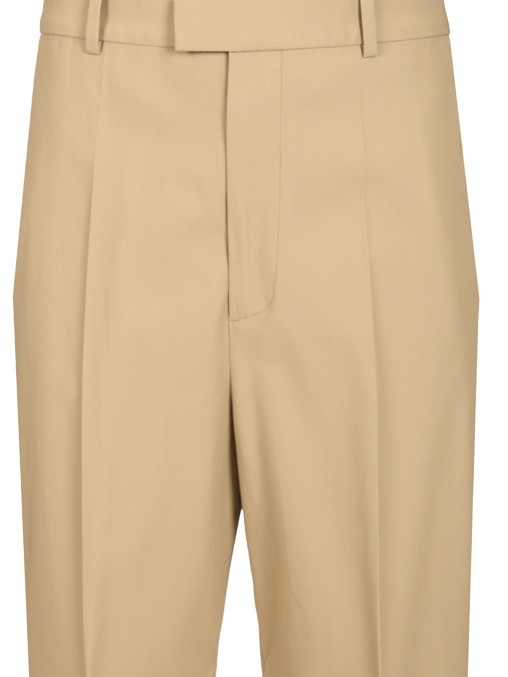 Bottega Veneta In Flowing Cotton Twill Trousers - Beige | 454119fe9cfa5c53e13ad798f23cfeecc2242f2b