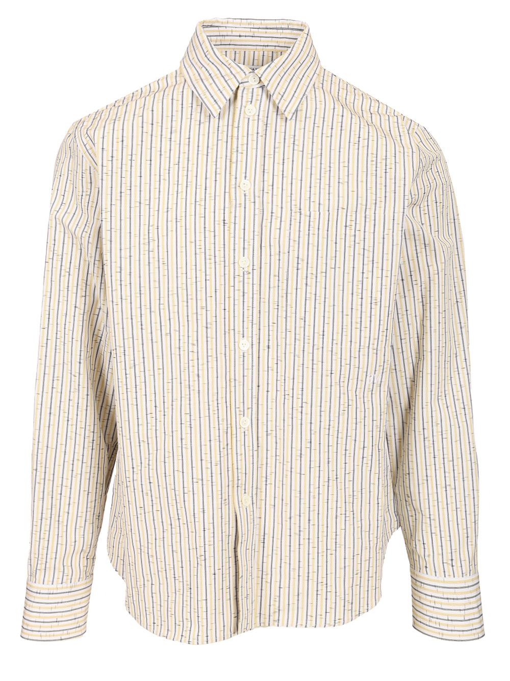 Bottega Veneta Striped Cotton And Linen Shirt Shirts - Multicolor | 2811a767558959970a25e9c3842789f28c64efc8