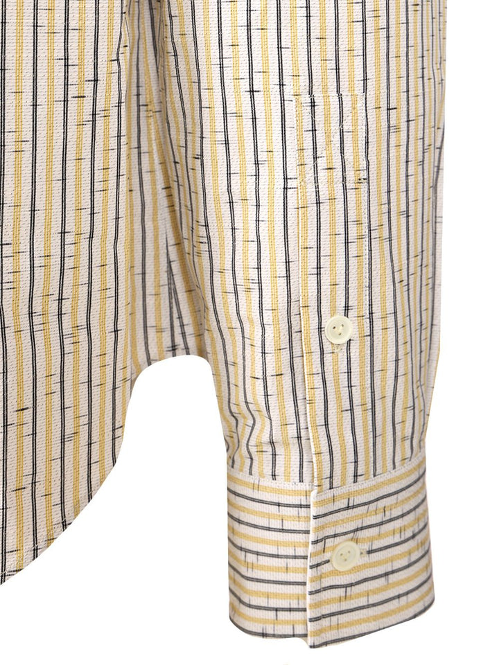 Bottega Veneta Striped Cotton And Linen Shirt Shirts - Multicolor | c87fc92b72ffa6cbc5b6582be066160b577300df