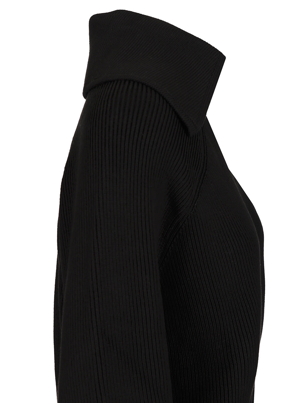 Bottega Veneta English Ribbed Cotton Sweater Knitwear - Black | bee40bda9d3721b96a20da27e93df1ab4fa8df2b