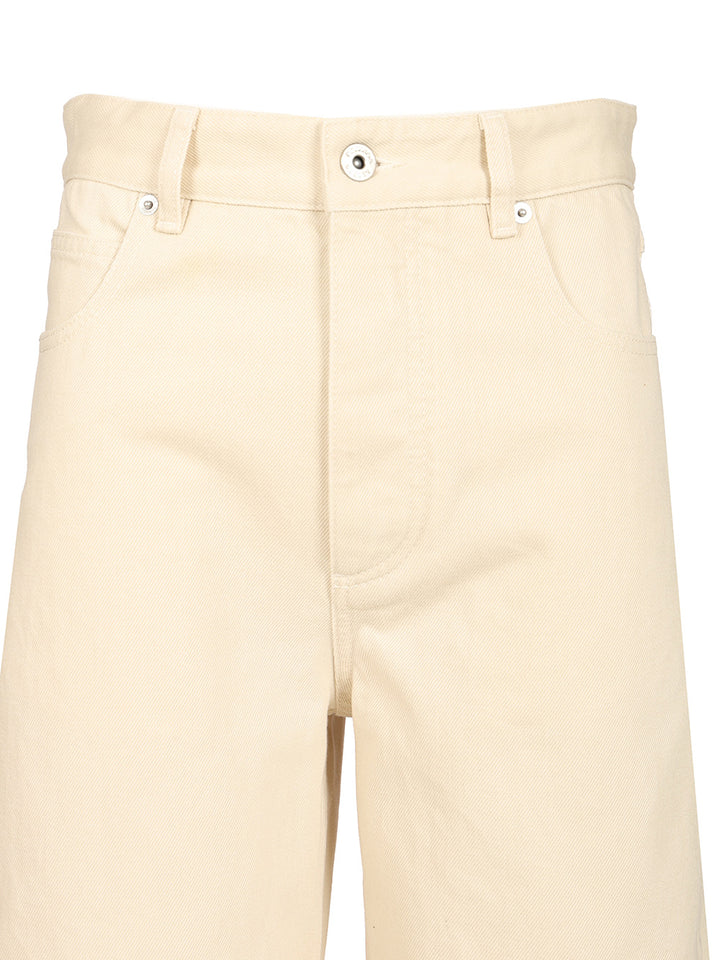 Bottega Veneta Contrast Cuff Jeans - White | ca84ffaedc822810cbe94ca4855ce55cf6cef2f1