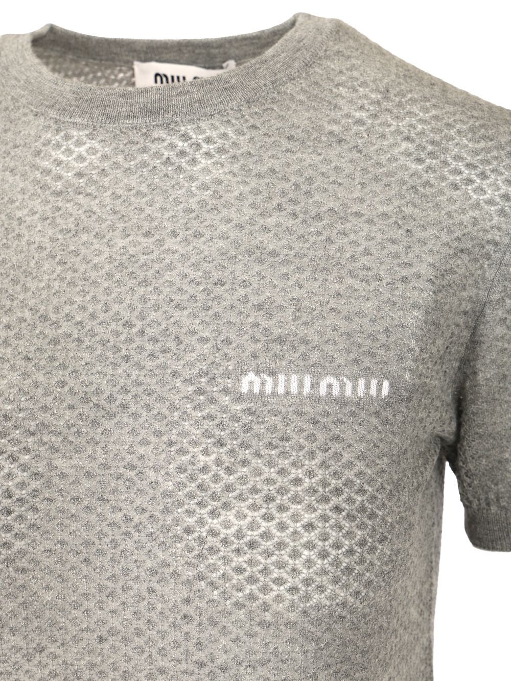 Miu Miu Cashmere Sweater Knitwear - Grey | 07ba5d194681e8a88f224705aaf07e3ff7e10194