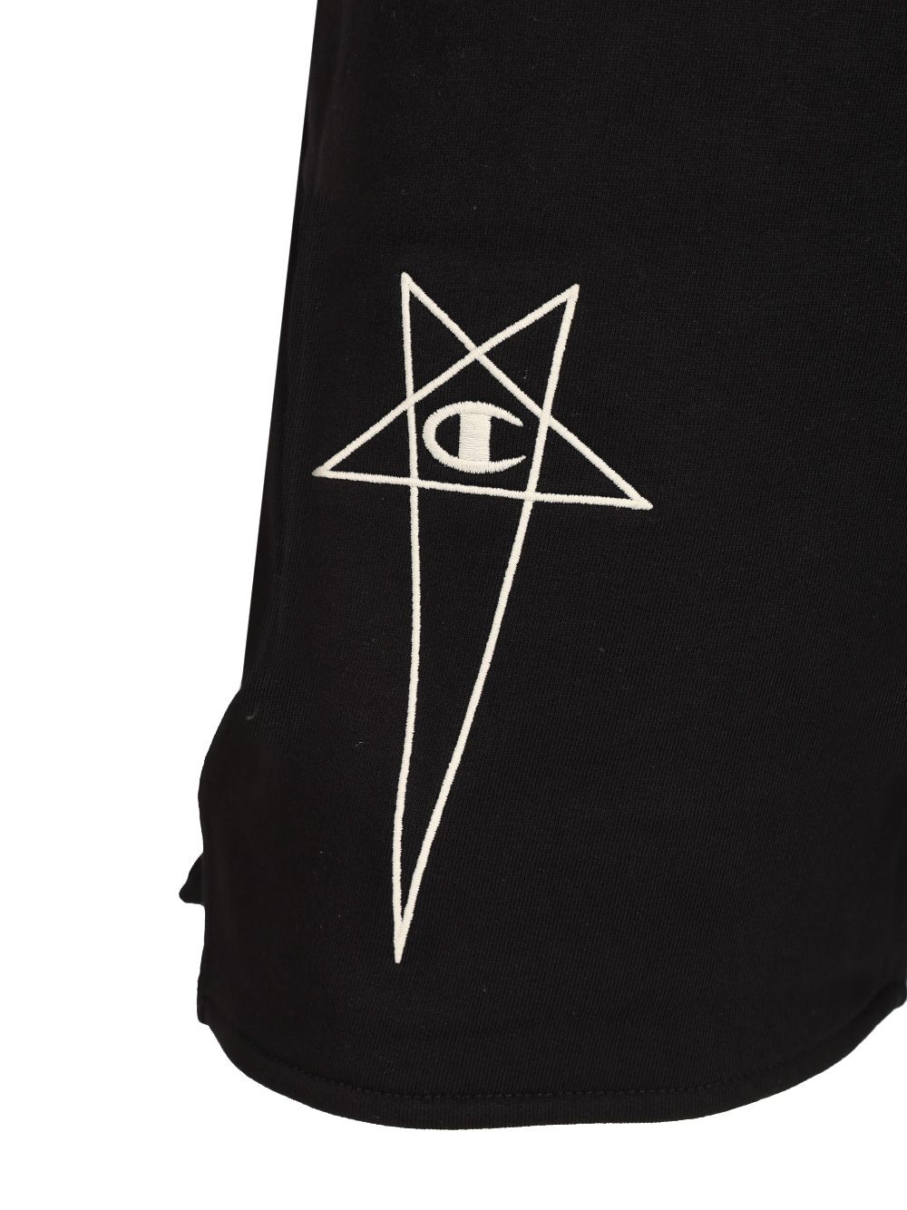 Rick Owens X Champion Cotton Shorts Trousers - Black | b8fd49d7034a5ba01136f8ef841d5269dcd8c876