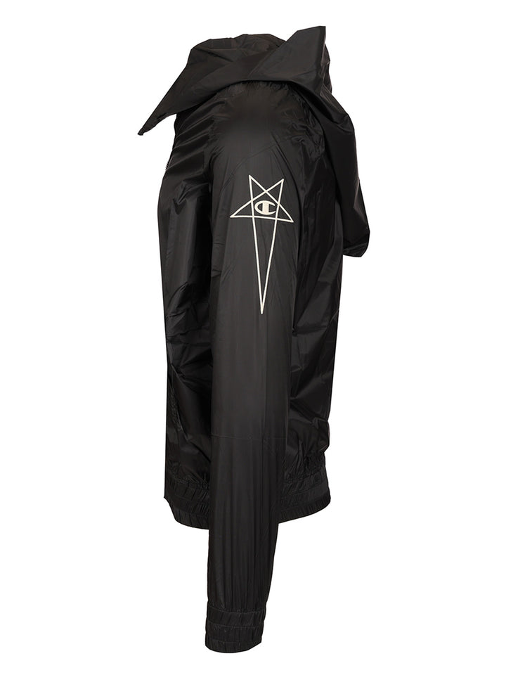 Rick Owens X Champion Hoodie T-Shirt - Black | d955c7cd1db30a7bbfa42755999595fa052340df