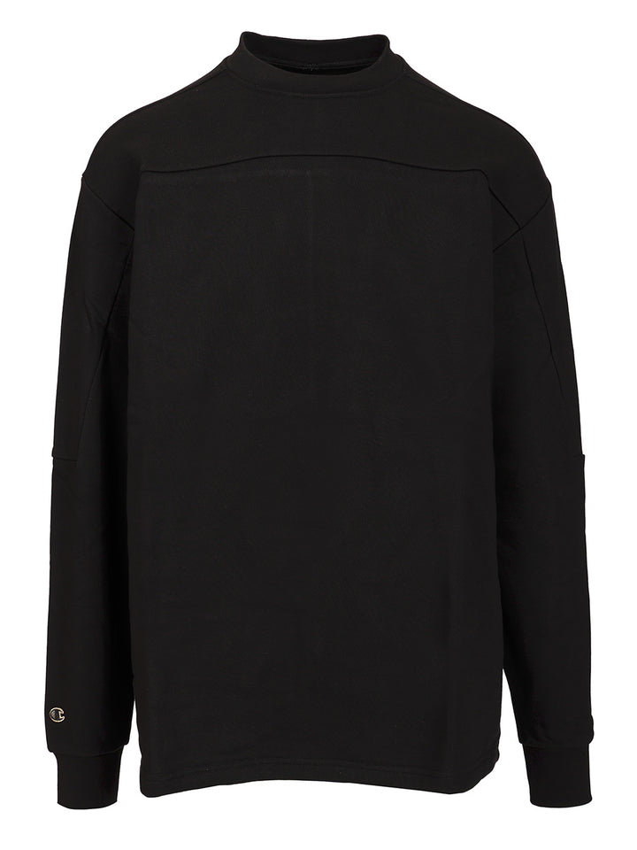 Rick Owens X Champion Cotton Sweatshirt Sweatshirts - Black | 7e11374292a9eac5ec383e3c4a169499f27a8e97