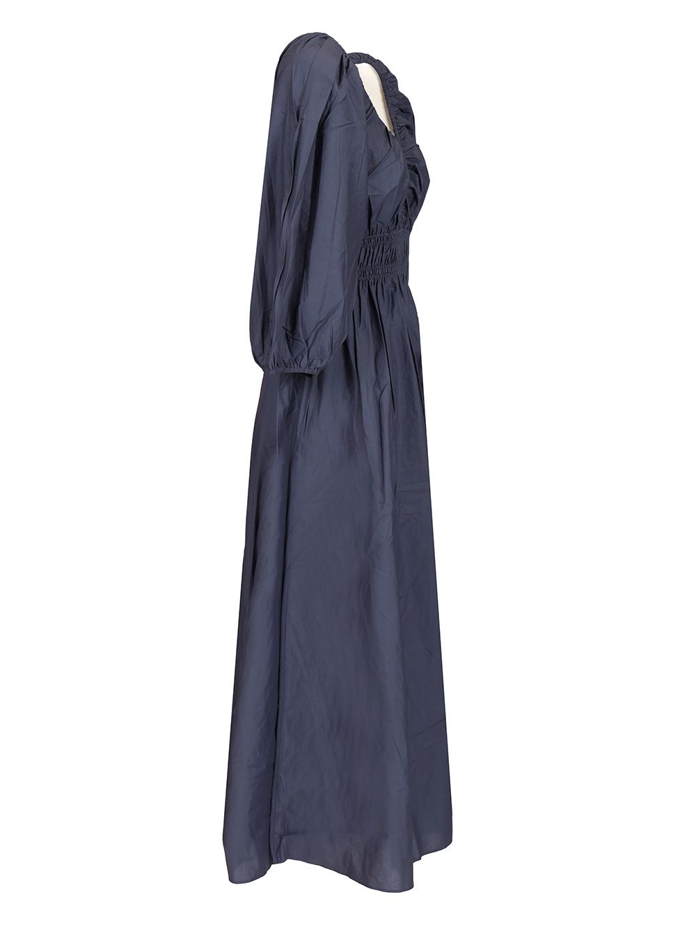 Matteau Shirred Plunge Button Dress Dresses - Blue | 3e2ebd9e6ebcee56d8966fdc95d108ac54bd1d9e