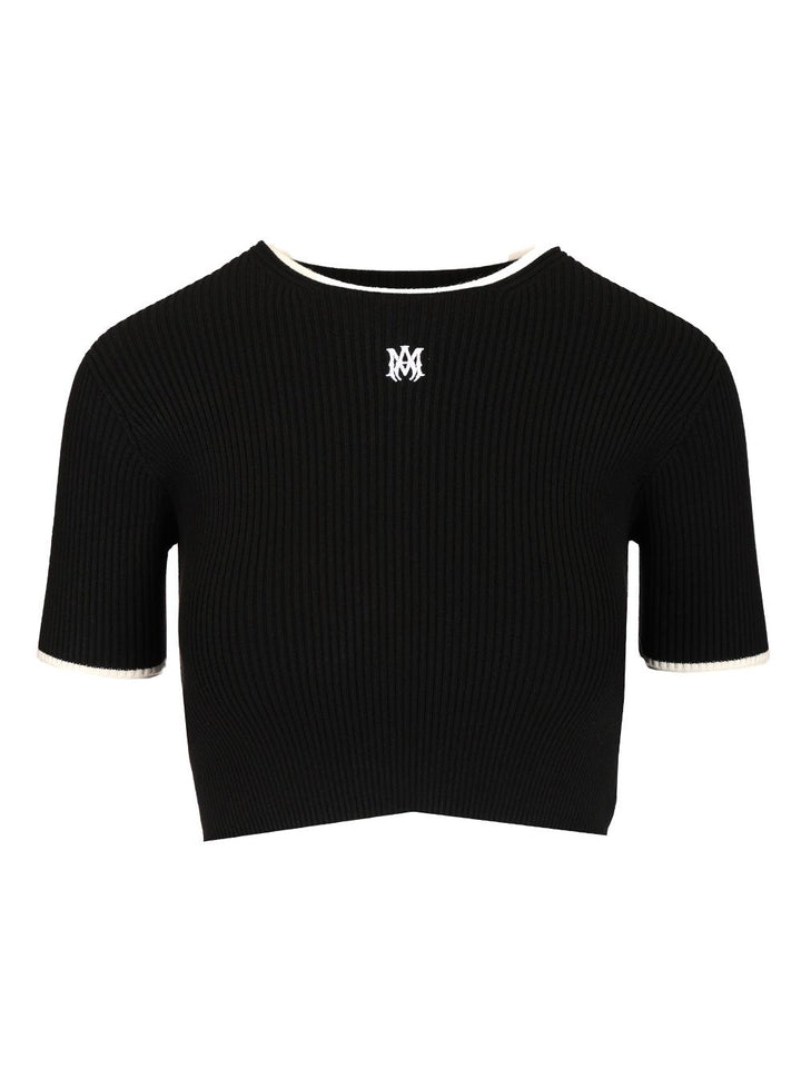 Amiri Crop T-Shirt - Black | ab0f7ddf62e341adebfd66f77d4a2e262a1ca3a0