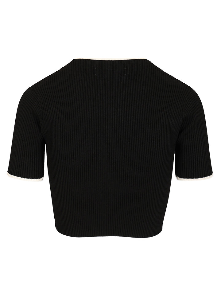 Amiri Crop T-Shirt - Black | 9c7ab7d5eefc0150cc14c96b72cb8217f0899f18