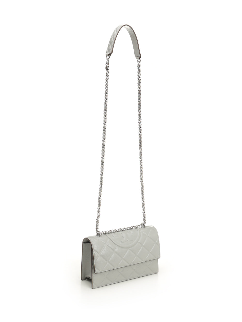 Tory Burch Fleming Shoulder Bags - Grey | 785fb7aba6541b5f8d42d59b08a66e7f50546f28