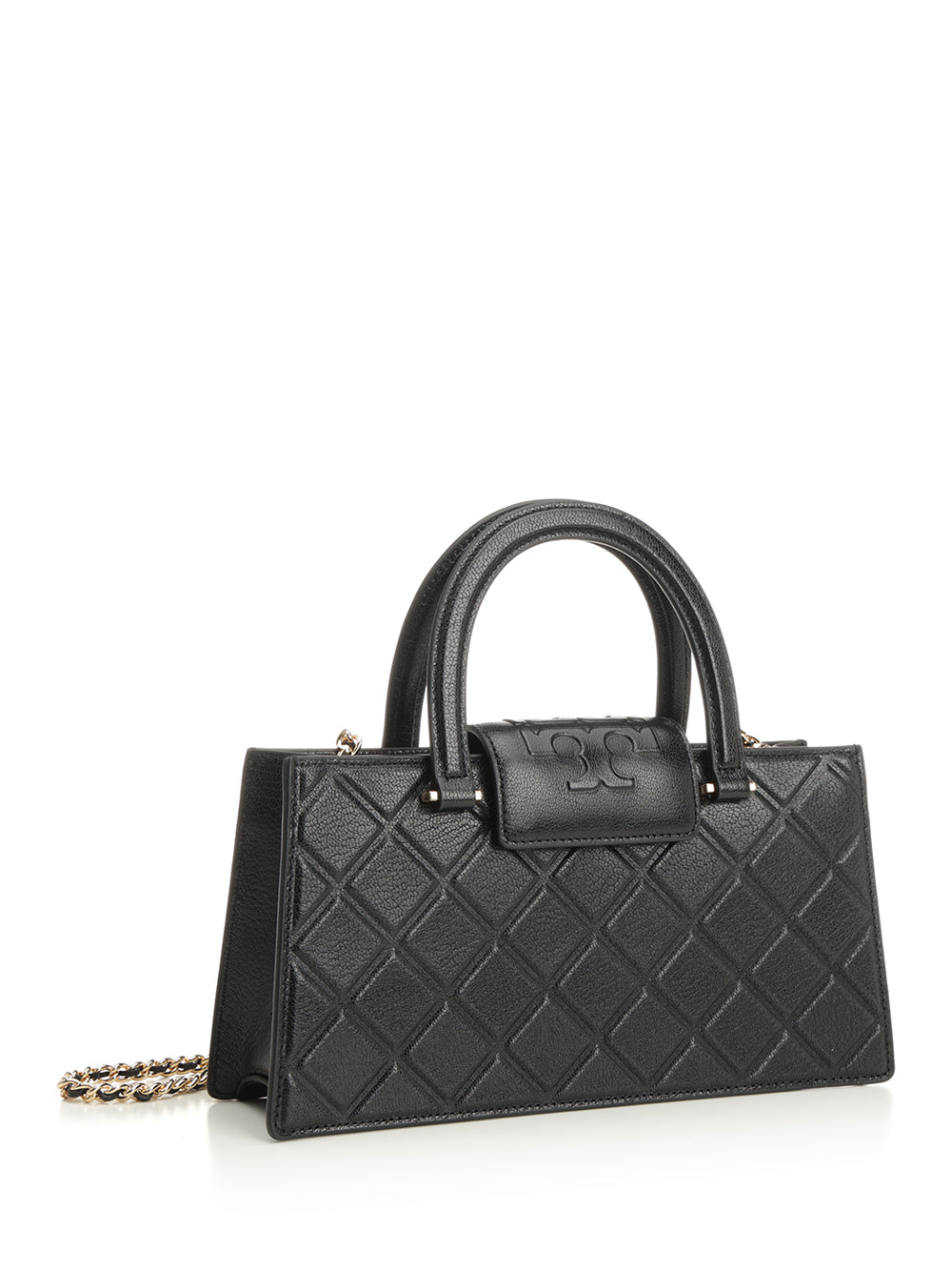 Tory Burch Fleming East-West Handbags - Black | e697c9b7c64a68e6cba38a58e0eb005dad0ffb71