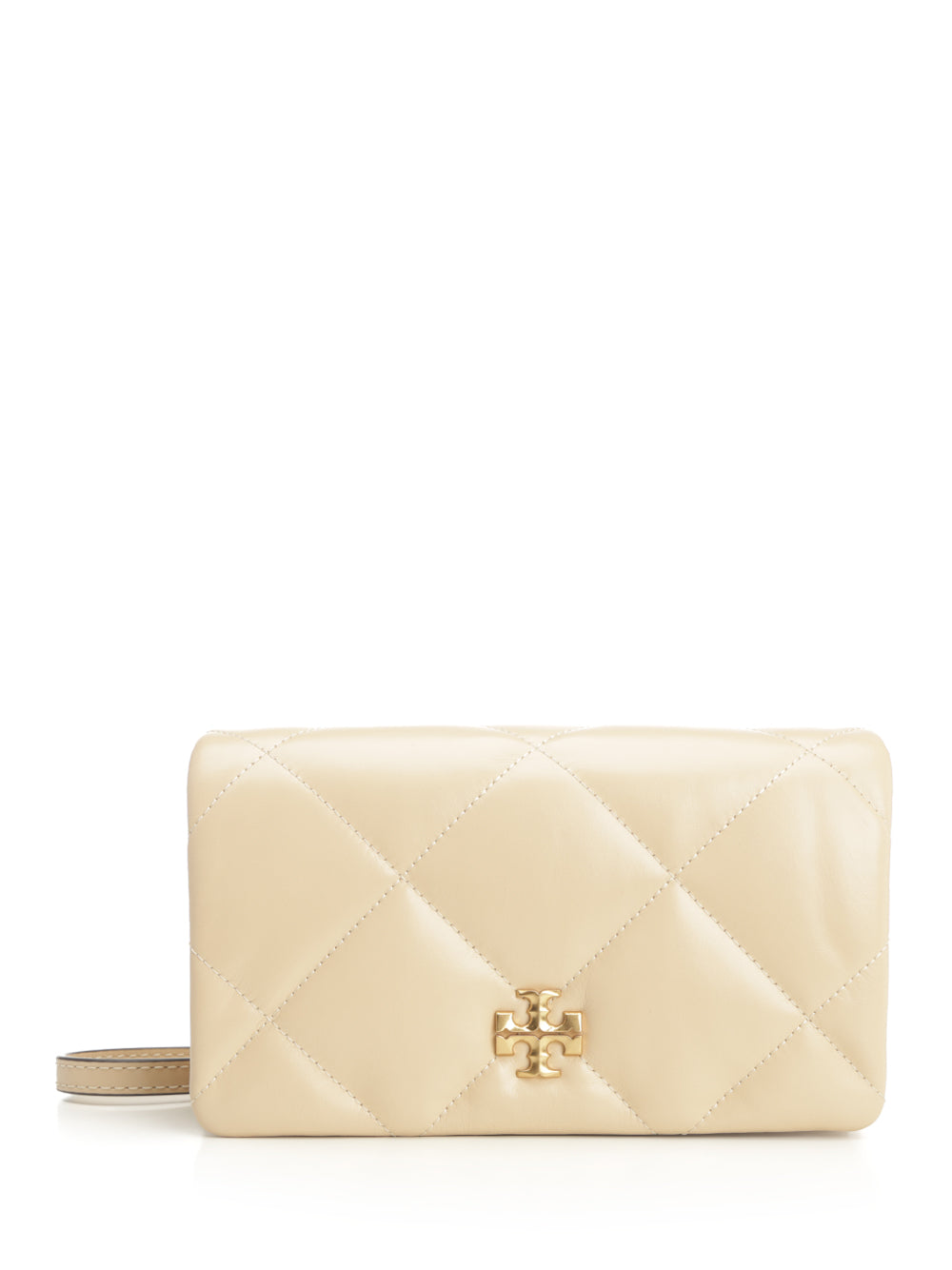 Tory Burch Kira" Chain Wallet Wallets - Beige | 80e916db38fe8cafc41edb56375fbcfe3d971eb4