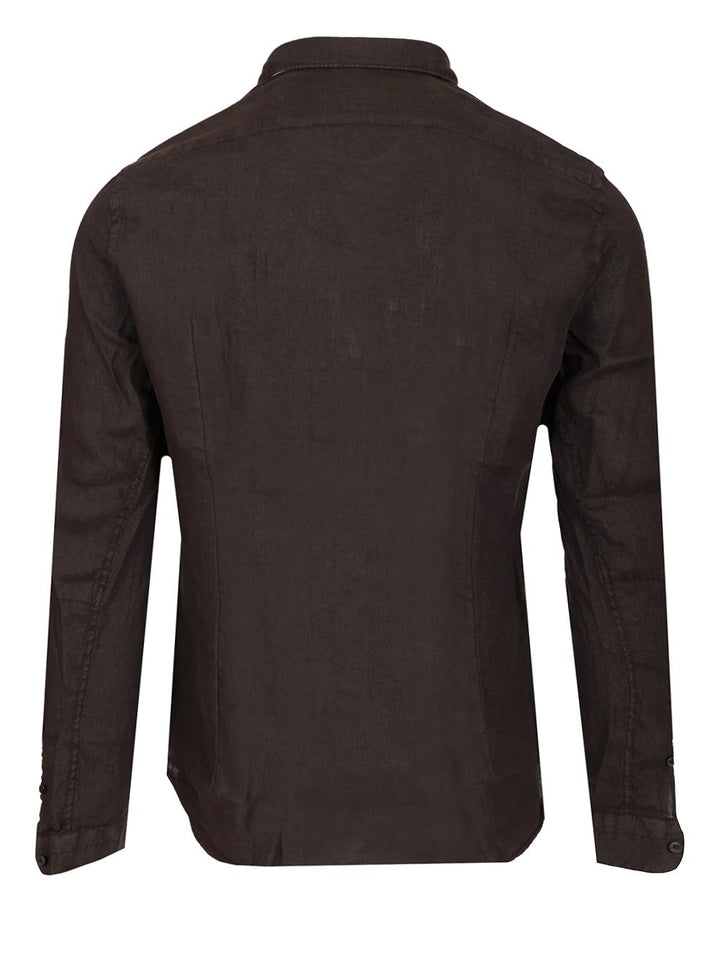 Al Duca D'Aosta 1902 Linen Shirt Shirts - Black | 8353911e1dd557d1915b79e4257f823c682b2064