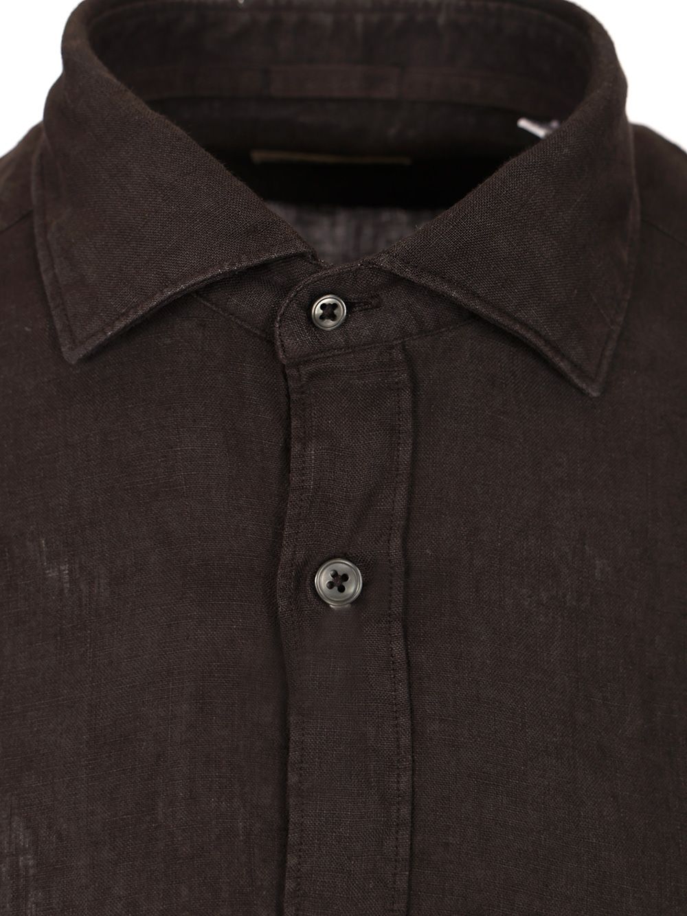 Al Duca D'Aosta 1902 Linen Shirt Shirts - Black | 81d69bf3a0b44f6f349b01983dc593977929d7f6