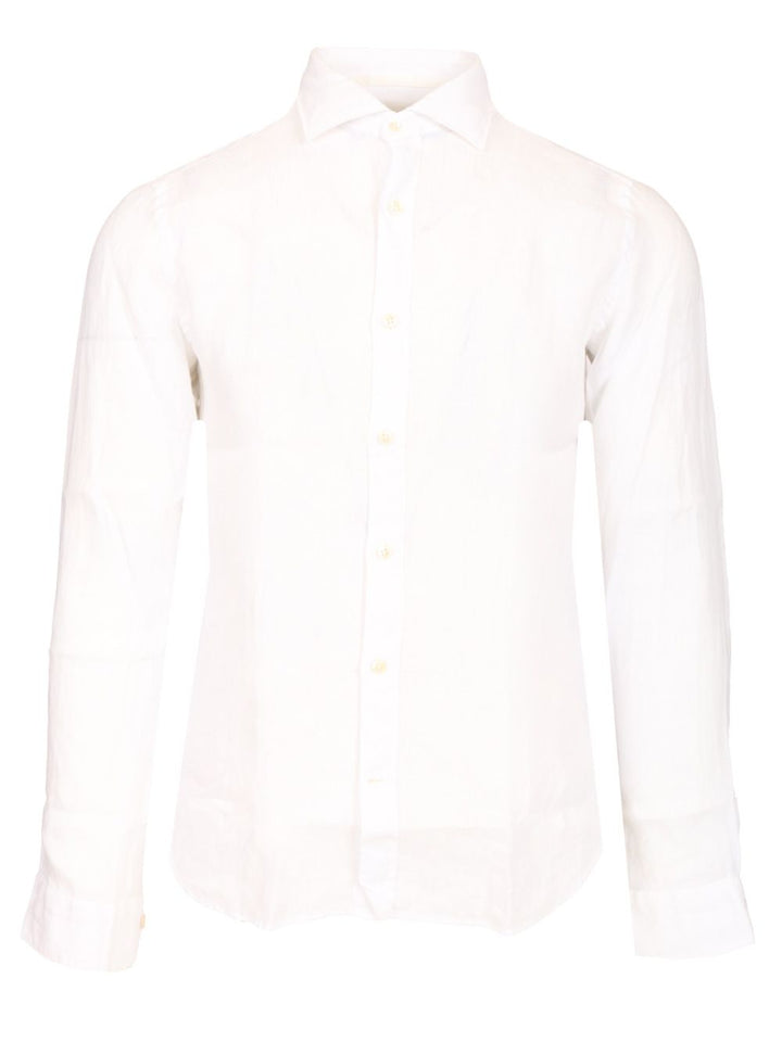 Al Duca D'Aosta 1902 Linen Shirt Shirts - White | eeace334f71b388ba02e6296b323ad5c6a61203f