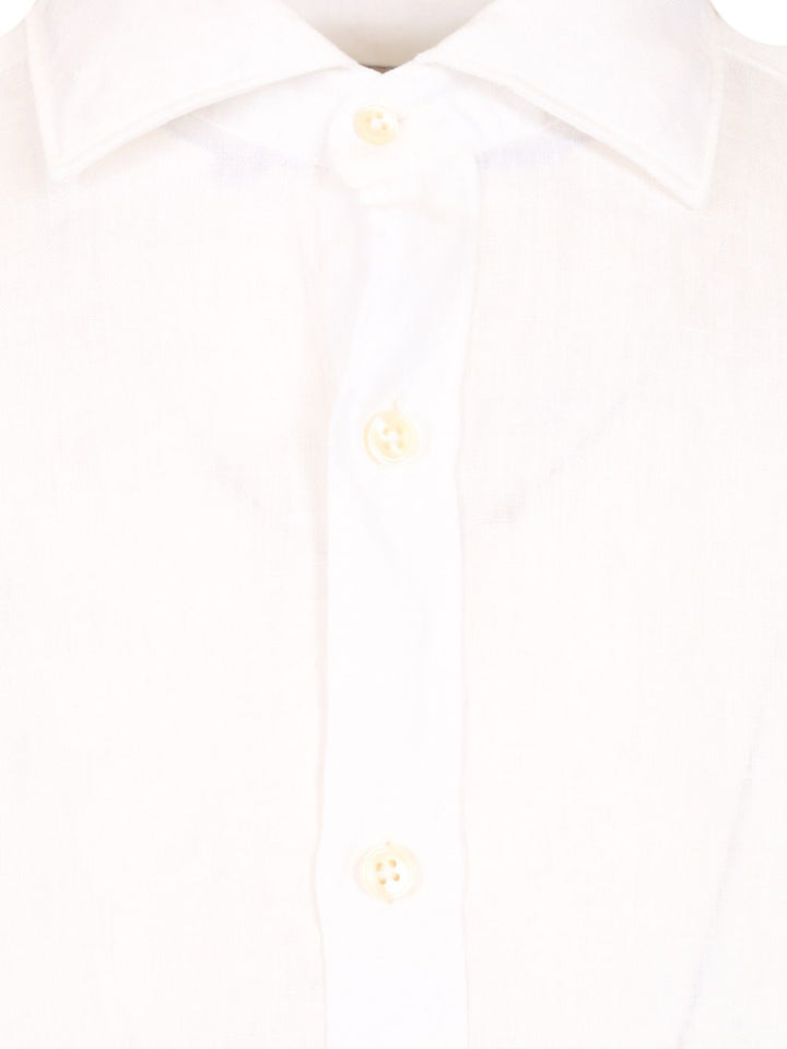 Al Duca D'Aosta 1902 Linen Shirt Shirts - White | 8fdbe0f24d30f3631221ea67ead5bef27907ac56