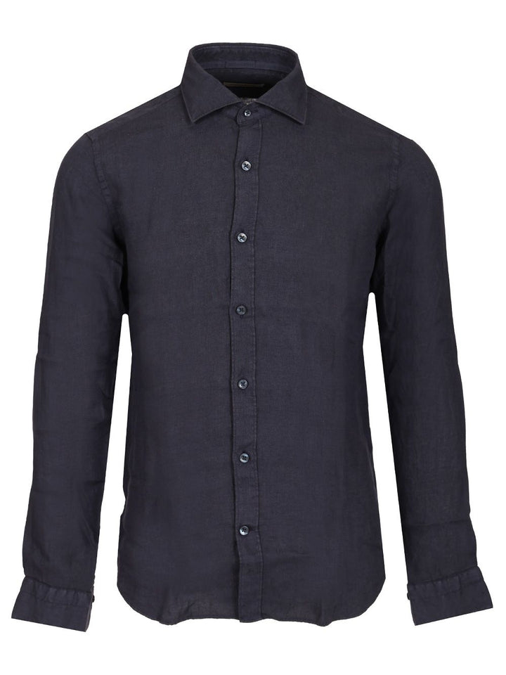 Al Duca D'Aosta 1902 Linen Shirt Shirts - Blue | 8772fa61bf07fe42de26600f7df6fffc88cf2f13