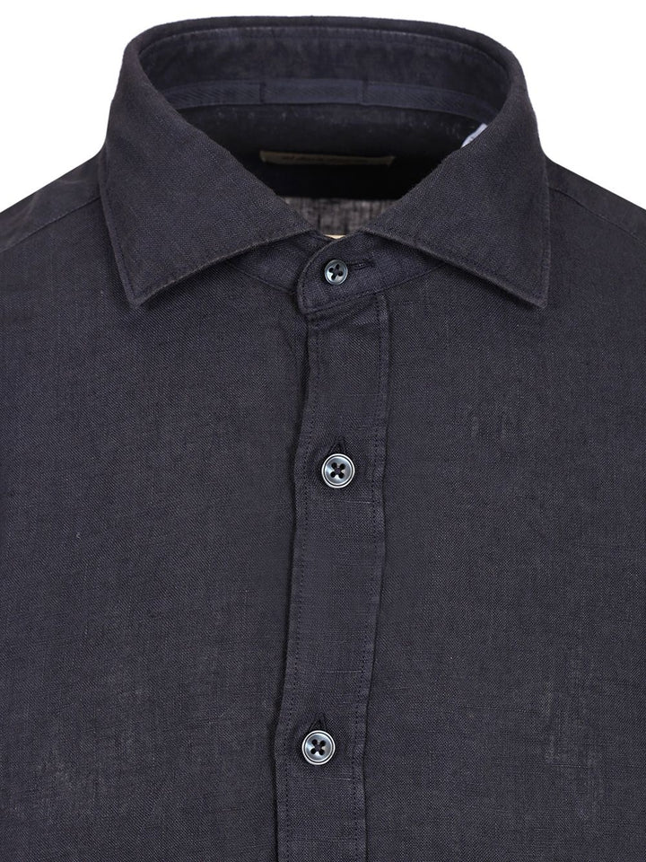 Al Duca D'Aosta 1902 Linen Shirt Shirts - Blue | 1d97018fb84098376e6eabc0cb48605424c5adca