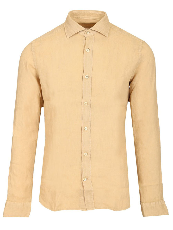 Al Duca D'Aosta 1902 Linen Shirt Shirts - Beige | af27e02862c6bcd51ccd096d5199d4485c8db878
