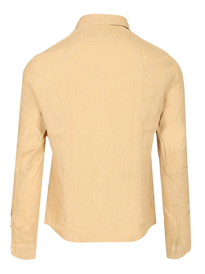 Al Duca D'Aosta 1902 Linen Shirt Shirts - Beige | 9c6b1ae61b8c4ed939ec3280080a501d6f875dff