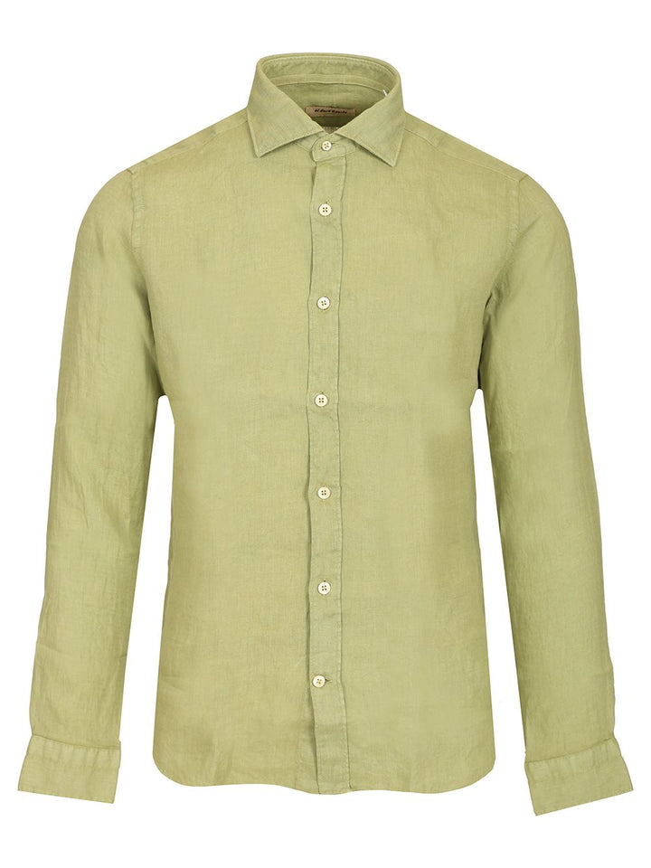 Al Duca D'Aosta 1902 Linen Shirt Shirts - Green | 9265d6b1c4537d933896ca69711d9af20be9ff2c
