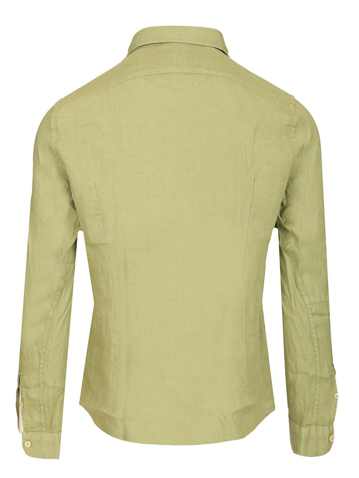 Al Duca D'Aosta 1902 Linen Shirt Shirts - Green | 032d9d51ebd6e8af8d5c3459a73c69d6c19677b2