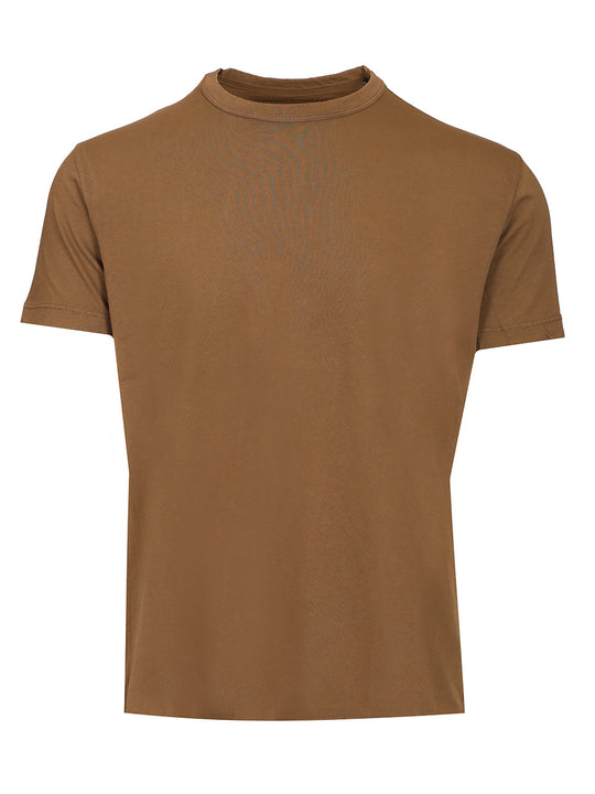 Crew Neck T-Shirt Brown