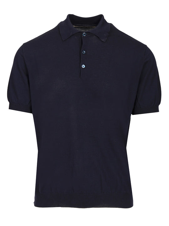 Cotton Polo Shirt Blue