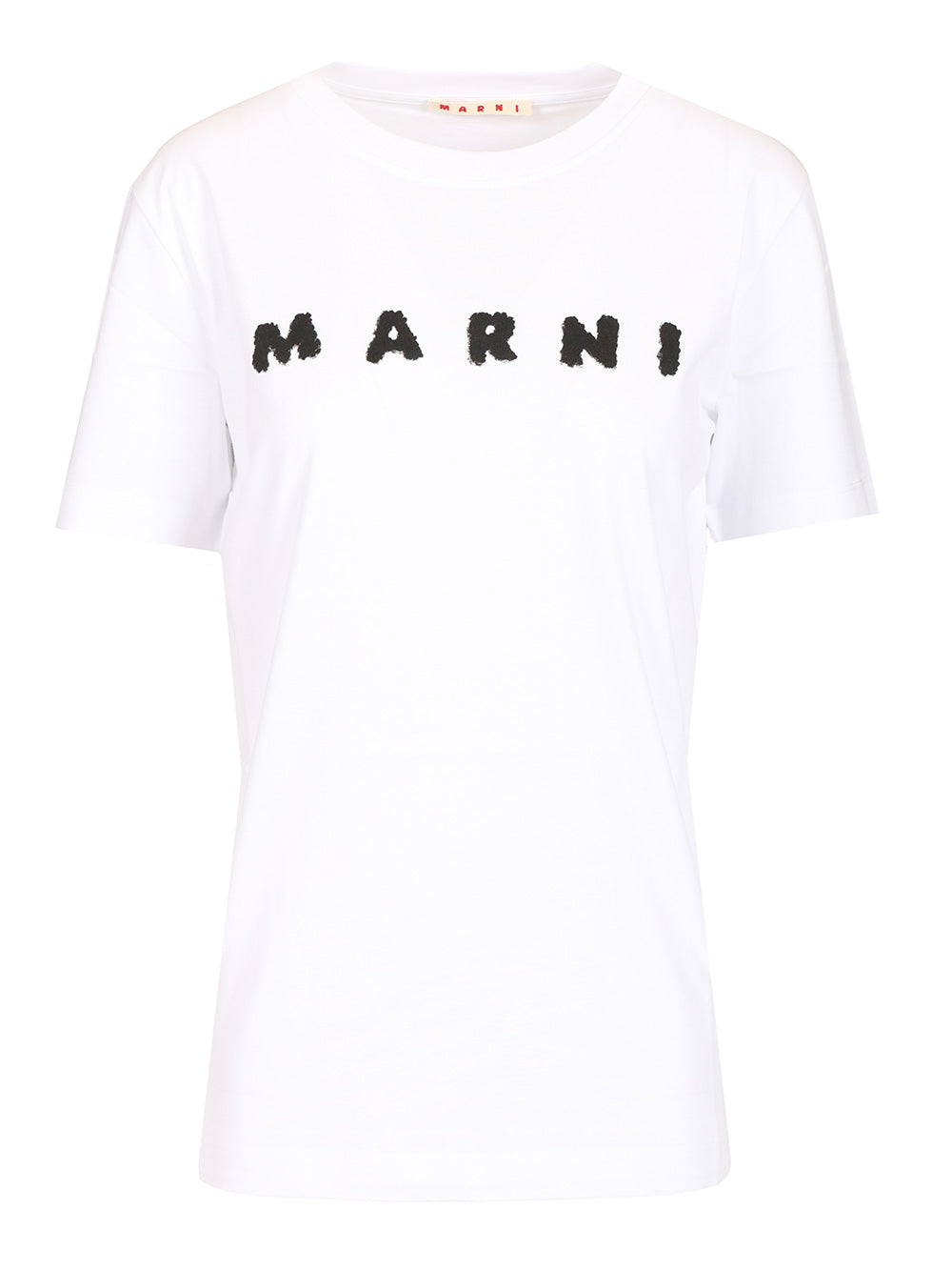 Marni Scribbled Logo T-Shirt - White | 729e07049ec1fd8237e5cefca7393aa3e0895f95