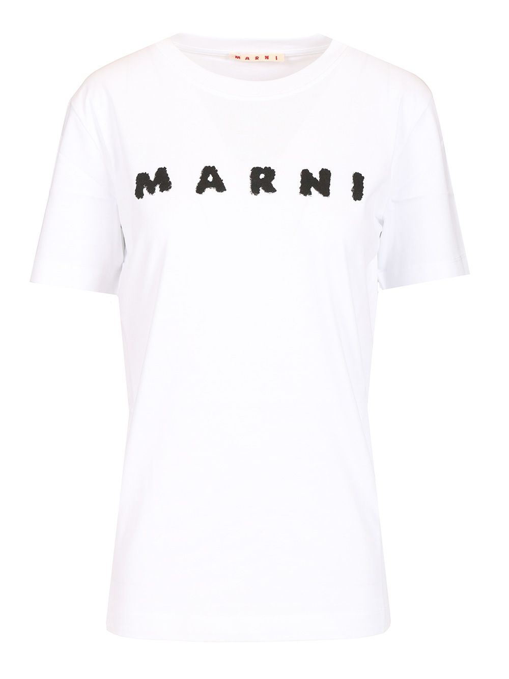 Marni Scribbled Logo T-Shirt - White | e8769dbfb8c05f814be884f3e2c4230558bfa232