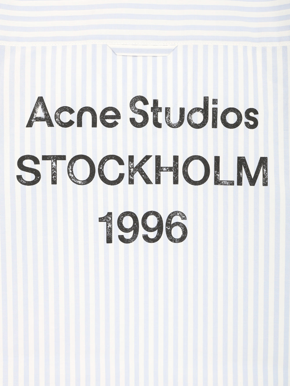 Acne Studios Striped Cropped Shirt Shirts - Blue | 277182b7ac1055e2fb07eda1277d161de11e25f3