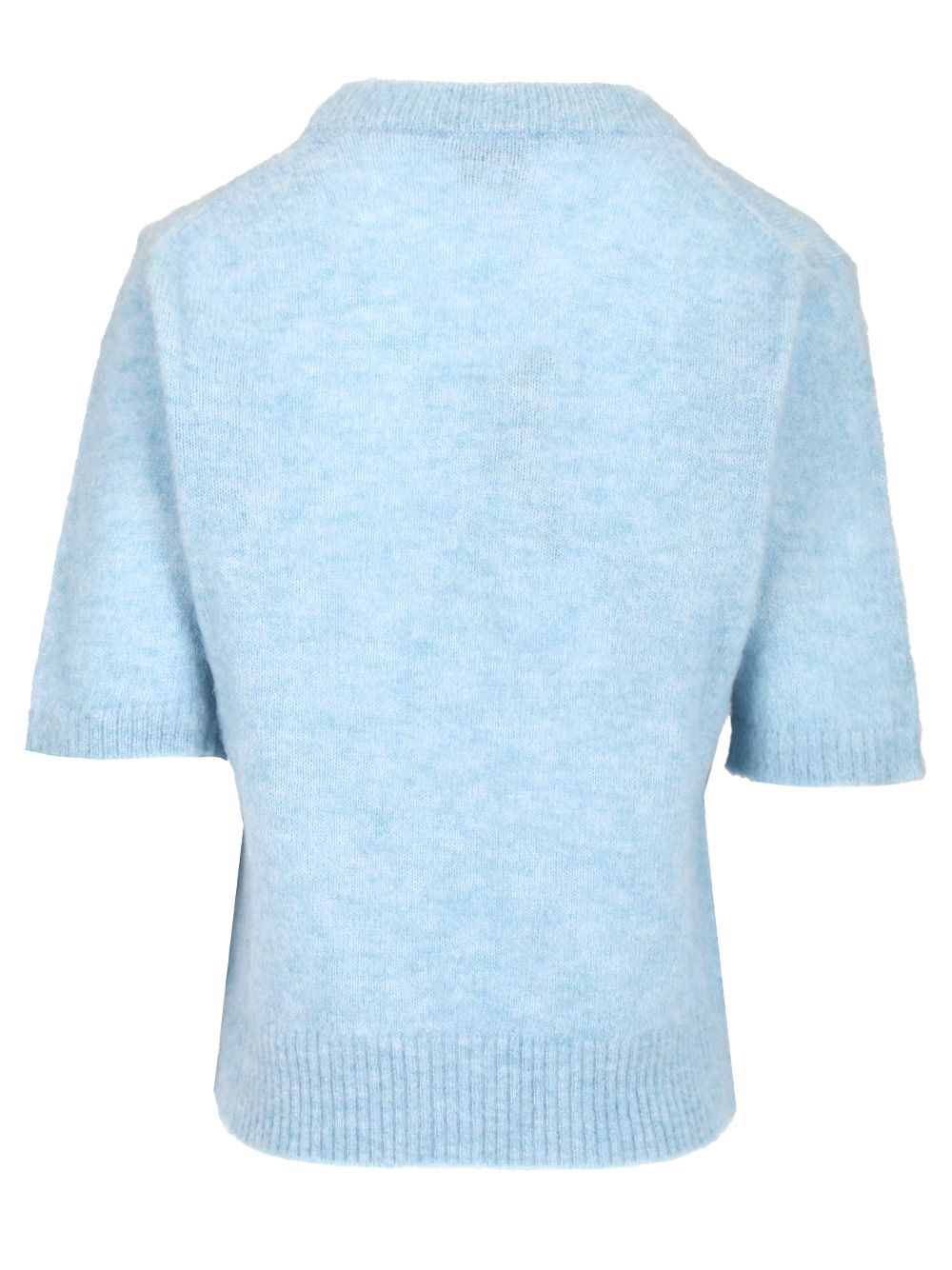 Ganni Alpaca Sweater T-Shirt - Light blue | 2454a41ac585dbda20d097fd25d7ba84d9f38610
