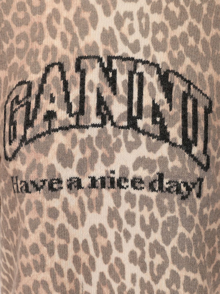 Ganni Leopard Print T-Shirt - Animalier | c4d4b6c2eaa9b60df8cb016ec26ddac3df72849e