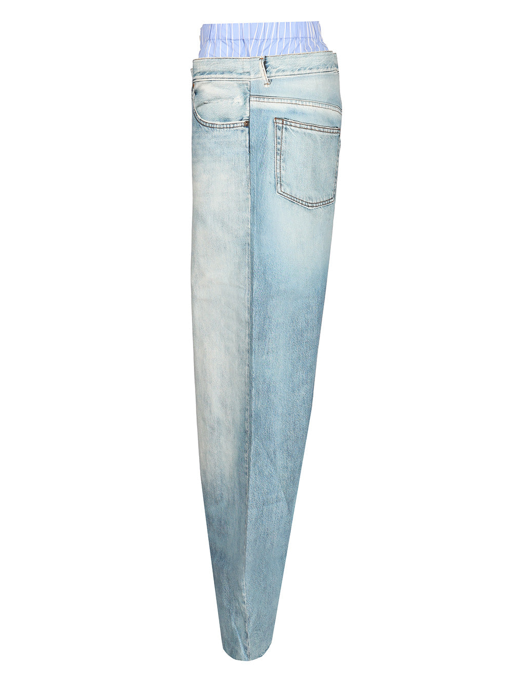 Acne Studios Trompe-L'oeil Print Trousers Jeans - Blue | 6d48bf78e3b990f04fb016469d8ccfa47cddb14a