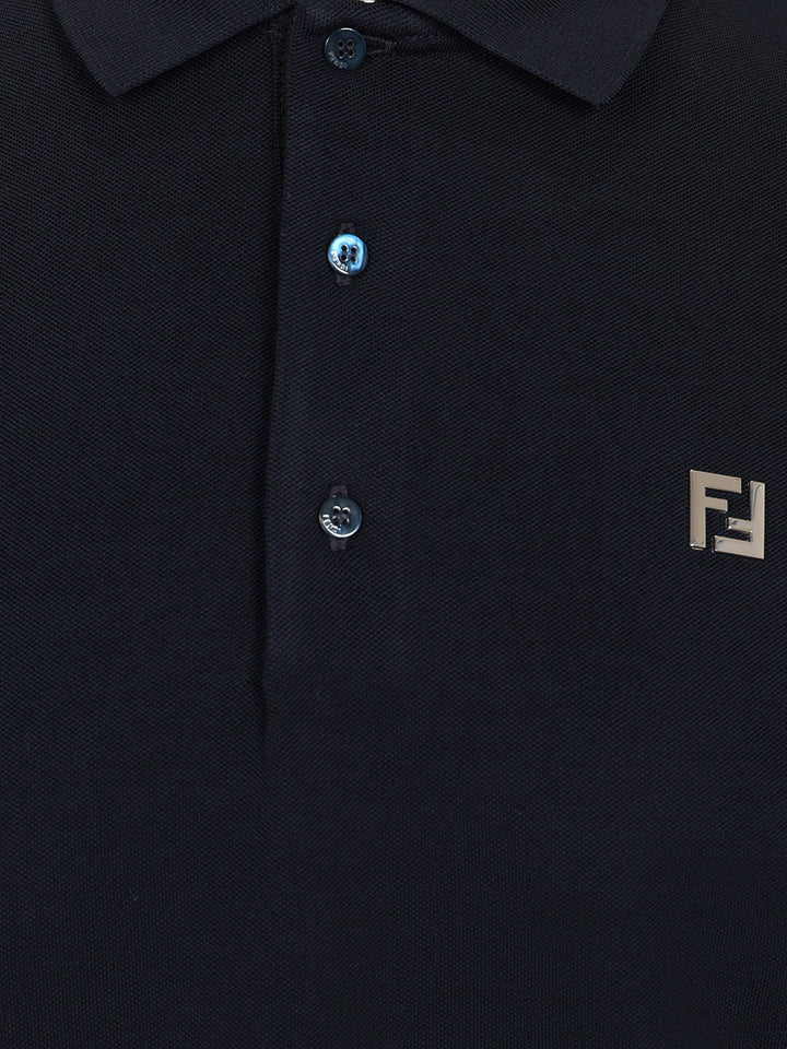 Fendi Piquet Polo Polo shirt - Blue | 16277e5715f6ee5eeb0eba84d3c1e57ba1b77c61