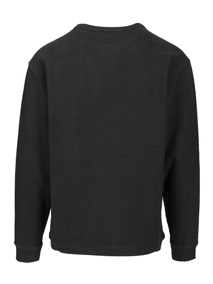 Acne Studios Cotton Sweatshirt Sweatshirts - Black | 48af55db86004579acd716f205a0a85ad22969c5