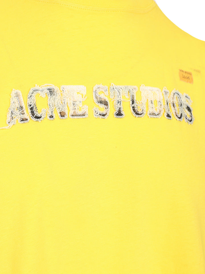 Acne Studios Jersey T-Shirt - Yellow | 5c7cf1d7ceee40c2f9ca94fe0e7813dd3153a8e6