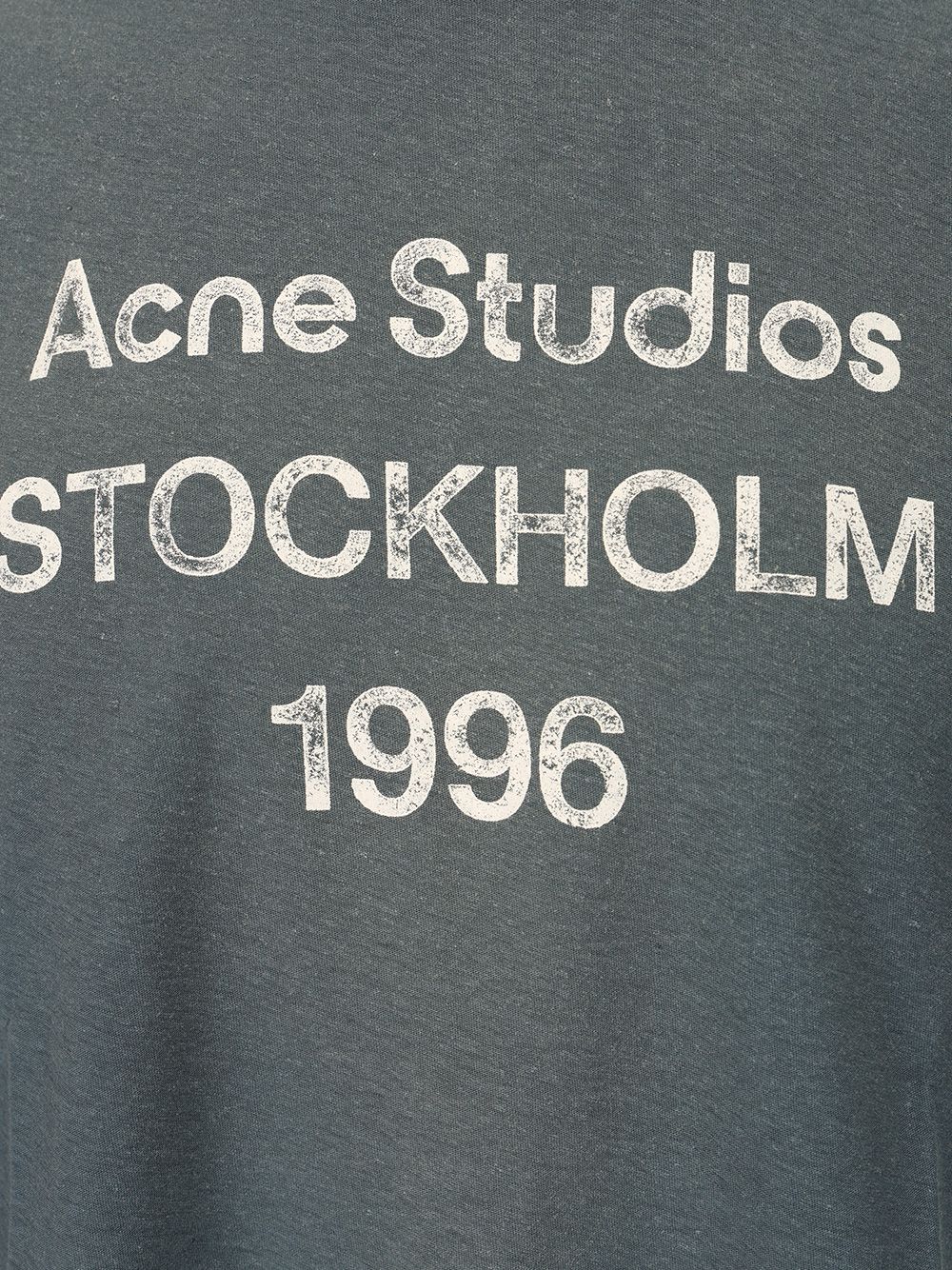 Acne Studios Cotton And Hemp T-Shirt - Blue | ebab55d6cc1aa2baf16b219ff6d15d04d5dce2b9