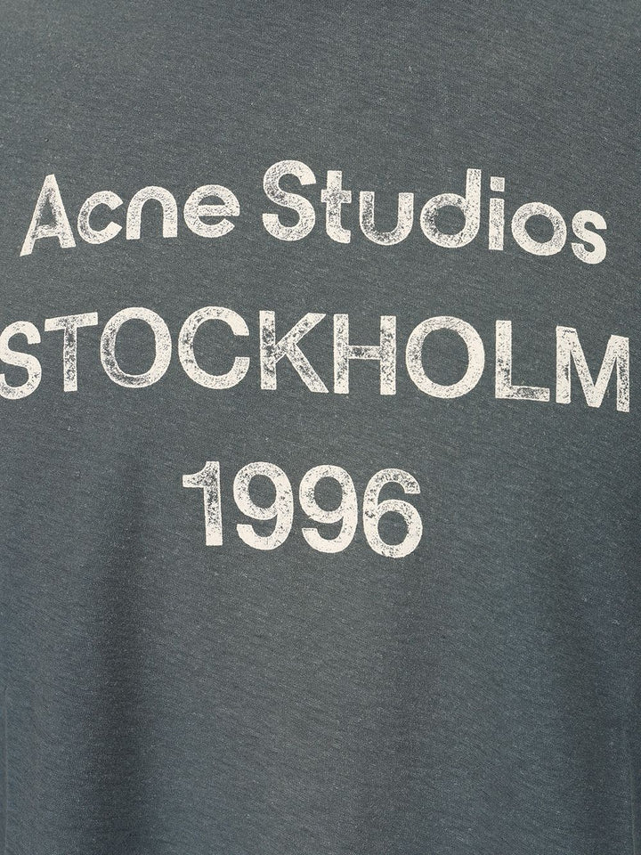 Acne Studios Cotton And Hemp T-Shirt - Blue | ebab55d6cc1aa2baf16b219ff6d15d04d5dce2b9