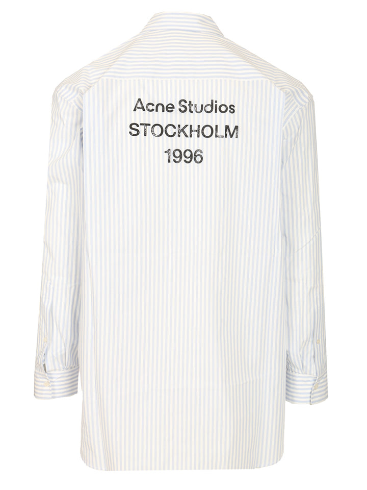 Acne Studios Striped Shirt Shirts - Blue | 8d65f83cc79ff077eb12b3760836957f141f5e4e