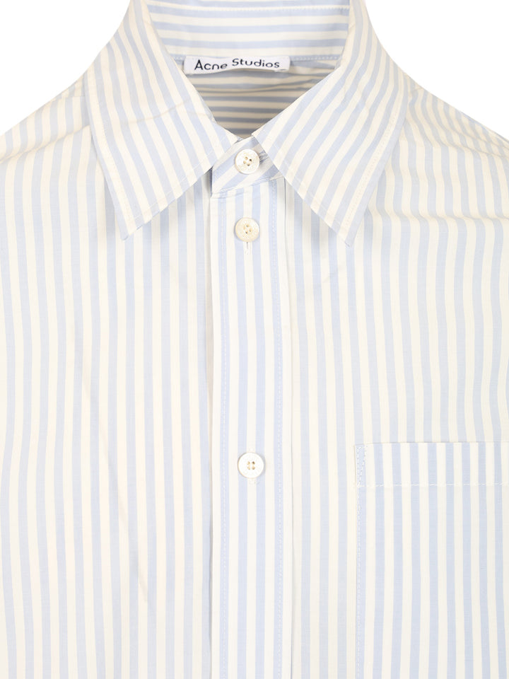 Acne Studios Striped Shirt Shirts - Blue | 946bdceeabbb8ebb985323810115d37c0a9239e7