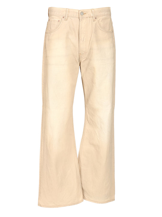 Denim Jeans Trousers Beige