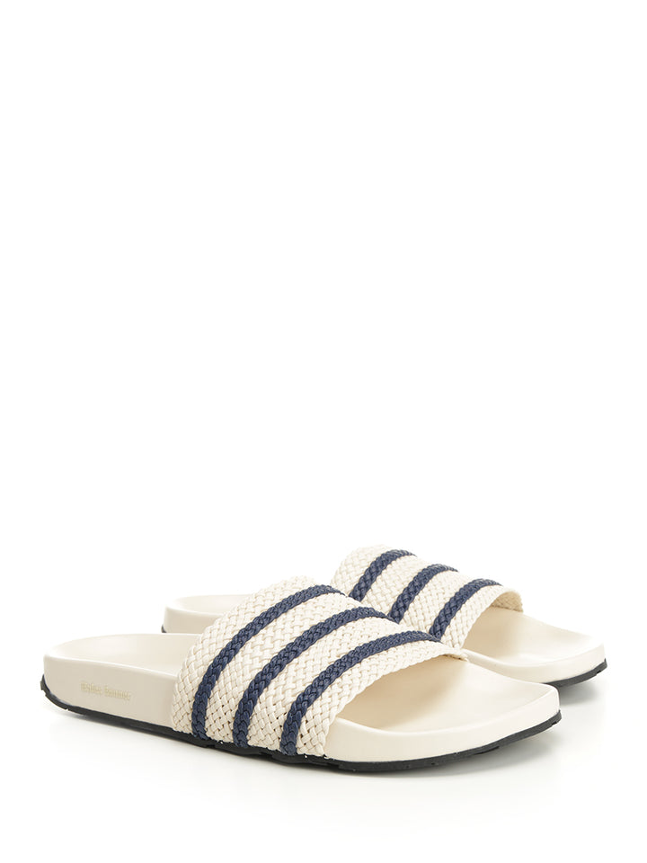 Adidas X Wales Bonner Adilette Sandals - White | a8cfed52482b3834be86def06edbb0bf49b17a01